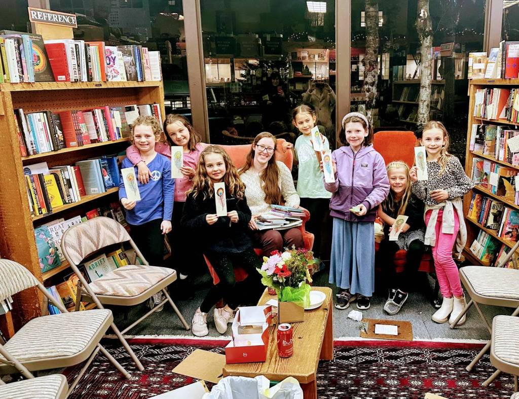 Island Kids Book Club meets once a month on the third Thursday at Island Books, 3014 78th Ave. SE. To learn more, call 206-232-6920. Photo courtesy of Lindsey Holt