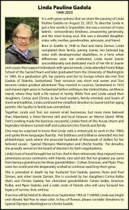 Linda Pauline Gadola | Obituary