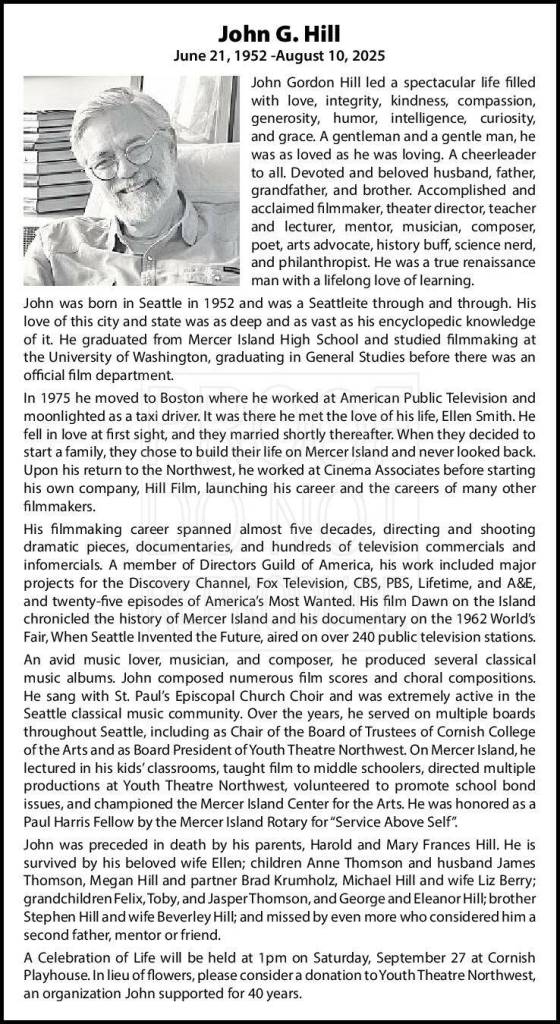 John G. Hill | Obituary