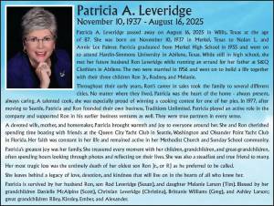 Patricia Leveridge | Obituary