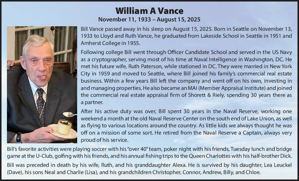 William Vance | Obituary