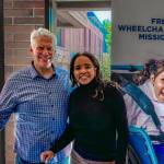 Encounter Church member Ron Johnson and Free Wheelchair Mission CEO Nuka Hart attend last years Seattle Miracle of Mobility event on Mercer Island. Johnson serves as the volunteer event coordinator. Courtesy of Free Wheelchair Mission