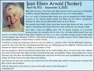 Joan Arnold | Obituary