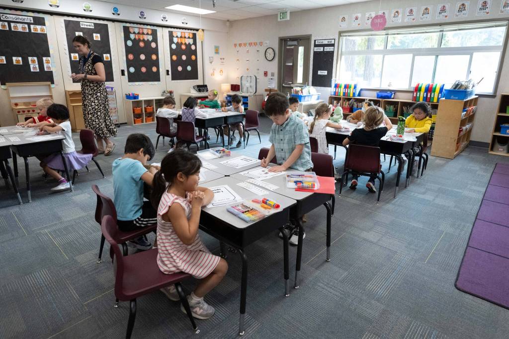 Mercer Island School District in partnership with the Mercer Island Preschool Association (MIPA) will be hosting a Kindergarten Information Night from 6-7:30 p.m. on Oct. 22 in the library at Island Park Elementary for Mercer Island preschool families. Superintendent Fred Rundle, Assistant Superintendent-Teaching and Learning Nova Williams, Island Park Principal Joby McGowan and an Island Park kindergarten teacher will provide families information on the daily and weekly kindergarten schedules, kindergarten curriculum, kindergarten instruction schedules and the district enrollment process. This group will also be answering questions Mercer Island families have about kindergarten in the Mercer Island School District. The district will be recording the information night and posting it on its YouTube channel the next day. Photo courtesy of the Mercer Island School District