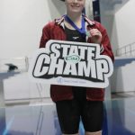 Mercer Island High School senior Clare Watson was named 3A state Swimmer of the Meet on Nov. 15. Photo courtesy of Jeannette Zhao