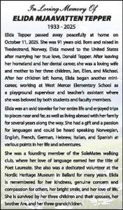 Elida Tepper | Obituary