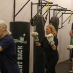 Participants punch away at Rock Steady Boxing. Photo courtesy of the SJCC