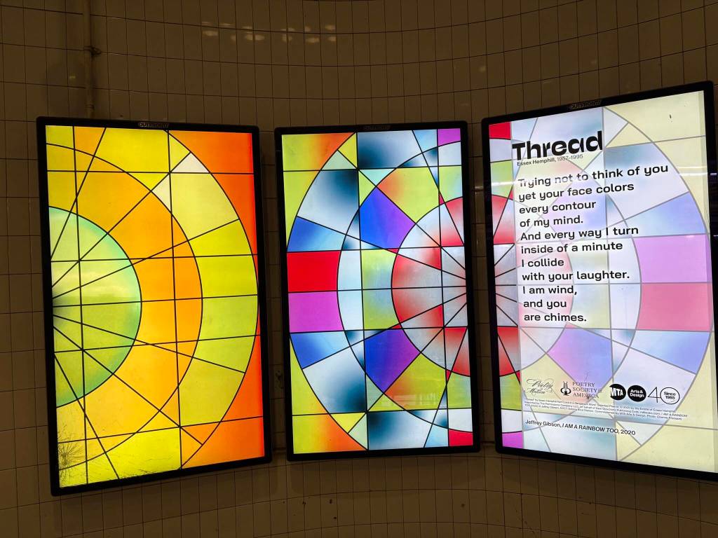 Times Square subway station art installation. Photo by Mindy Stern