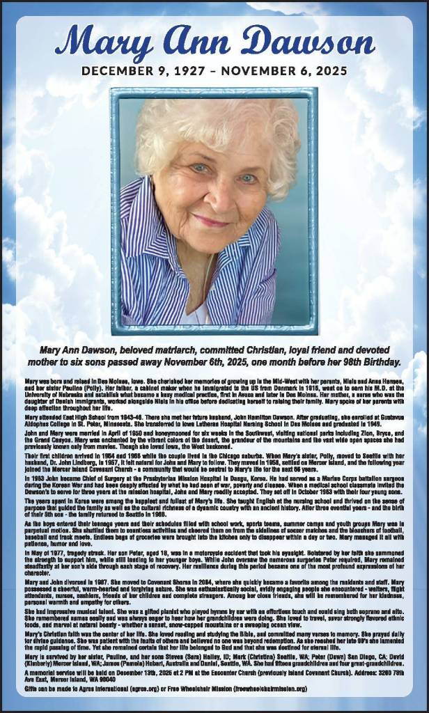 Mary Ann Dawson | Obituary