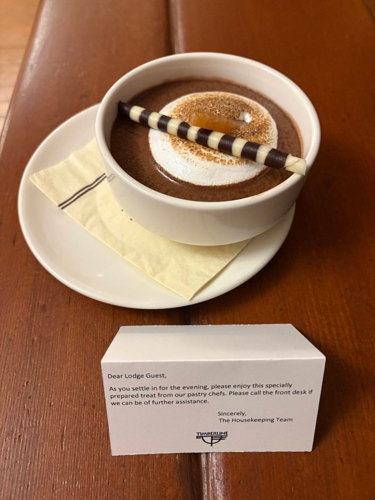 Dessert, delivered to our room. Photo by Mindy Stern