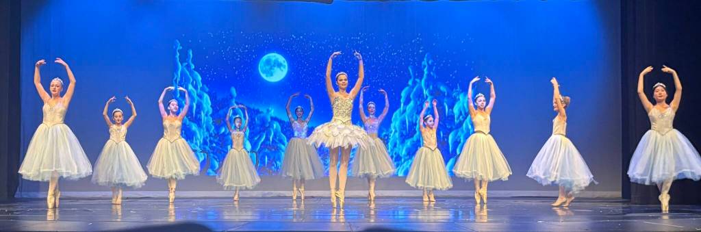 Waltz of the Snowflakes during an Island Youth Ballet Excerpts from The Nutcracker performance. Courtesy photo