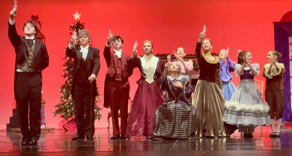 Guests at the party during an Island Youth Ballet Excerpts from The Nutcracker performance. Courtesy photo