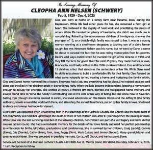 Cleopha Nelsen | Obituary
