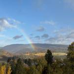 Rainbow in Hood River, Oregon. Photos by Mindy Stern