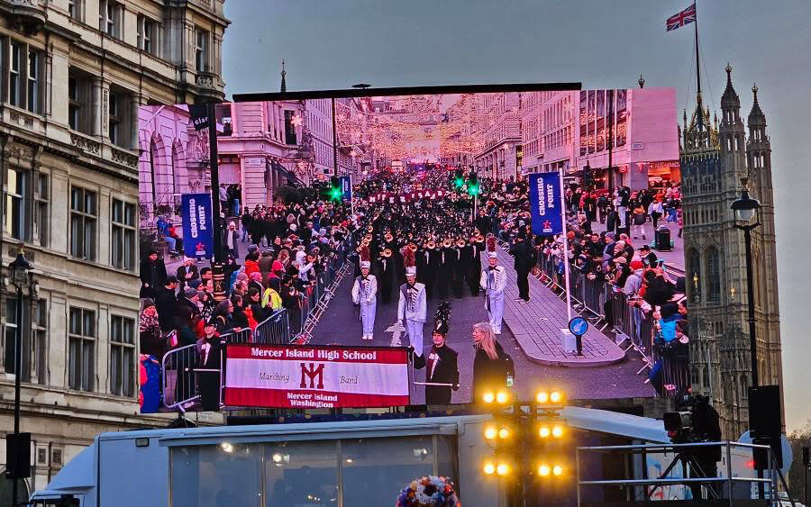 Photo courtesy of the Mercer Island High School marching band
