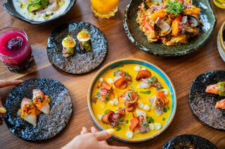 Sampling of seafood dishes. Photo courtesy of La Mar