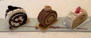 Trio of Farines Buches de Noel. Photo by Mindy Stern