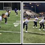 On defense, left to right, Mackenzie Slivinski, Chloe Yu, Beverly Wong and Stella Lanz. On offense, left to right, Imogen Logan, Joy Rurangwa, Elizabeth Turba, Chloe Yu and Charlotte Arthur. Courtesy photos