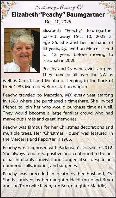 Elizabeth Baumgartner | Obit