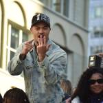 Jaxon Smith-Njigba points to his ring finger as he awaits his Super Bowl ring. Photos by Ben Ray / Sound Publishing