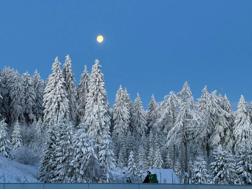 View from the Grand Greens heated outdoor infinity pool. Photos by Mindy Stern