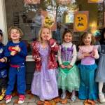 Pixie Hill Preschool students from left to right: Xander Yu, Hank Sargent, Clara Oberg, Arabella Altman, Serena Rock and Zora Zhou. Photo courtesy of Ashley Good