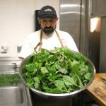 Photos by Bailey Jo Josie/Sound Publishing
Chef Jason Vickers likes to incorporate local plants like nettles into his menu. This batch of nettles were foraged that very afternoon around West Seattle.