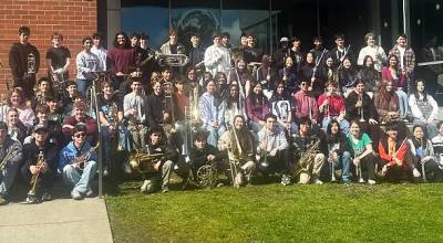 The Washington Interscholastic Activities Association (WIAA) has named the Mercer Island High School symphonic winds band as its 2026 winter 3A academic state champions. The 55 students in the fifth-period band notched a combined 3.97 grade-point average (GPA), which is the highest GPA of all state school band classifications. This award is a validation of the type of creative, high-end thinking being done by our band students in class every day, said band director Parker Bixby. WIAA and Gesa Credit Union presented the scholastic awards. Photo courtesy of the Mercer Island School District