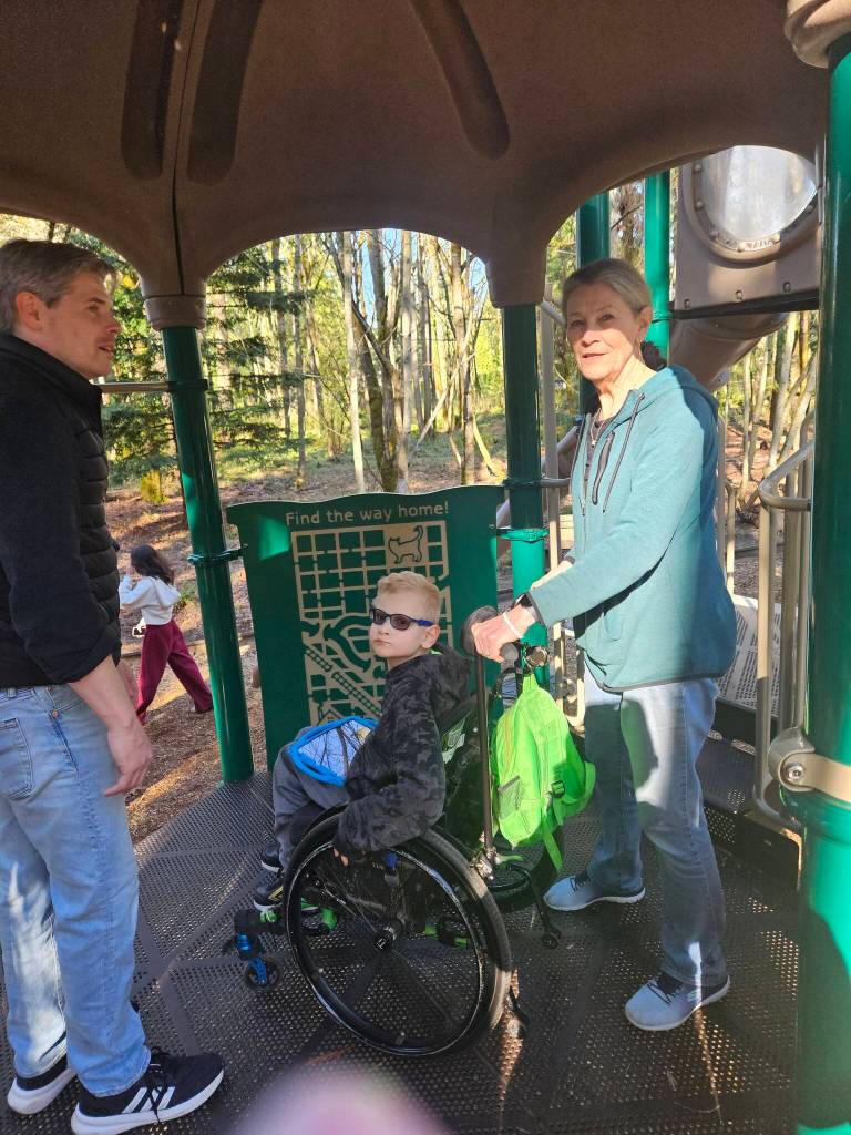 Casey, Ford, and Mariana Parks at Dragon Park. Courtesy photo