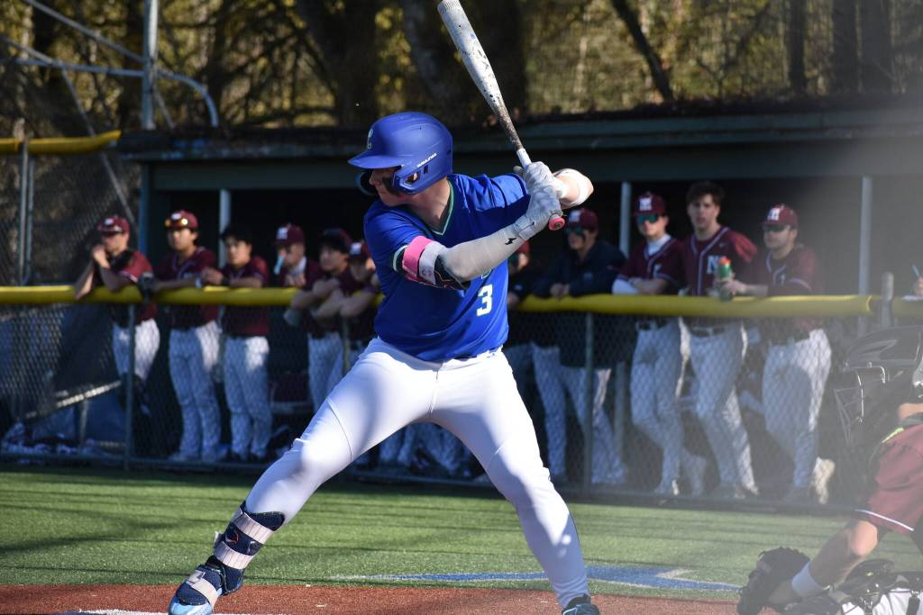 Colton Hollerbach at the plate for Liberty. Ben Ray / The Reporter