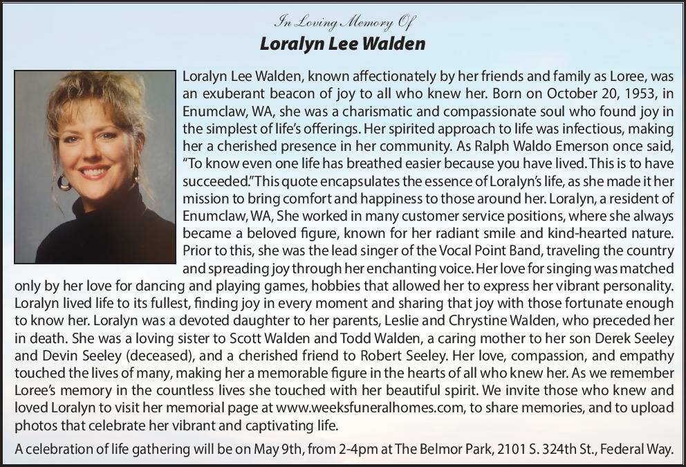 Loralyn Walden | Obit