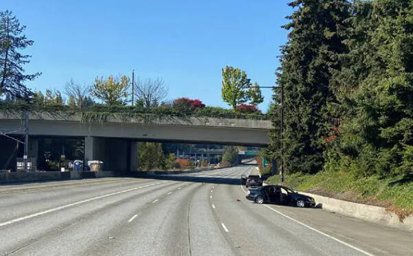 The vehicle involved in an Oct. 12, 2024, incident in Bellevue and on Interstate 90 at Mercer Island. Photo courtesy of the Bellevue Police Department