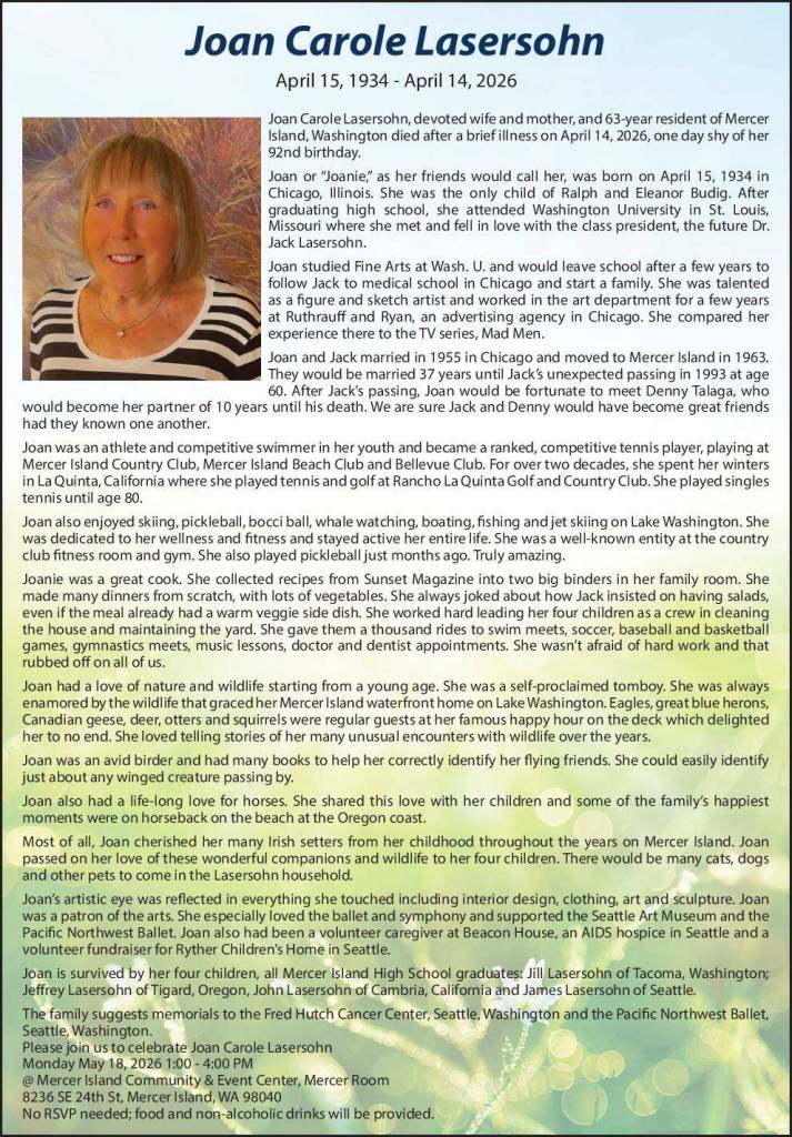 Joan Lasersohn | Obit