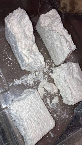 Mercer Islands Michael Janisch sent a Snapchat user this image depicting a kilo-pressed brick of cocaine that has been broken up for distribution into smaller amounts, according to court documents. Photo courtesy of the U.S. Attorneys Office, Western District of Washington
