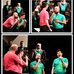 Seattle Mens Chorus lead singers: Top left, (from left) Cameron Hollingshead and Matthew Moura; top right, (from left) Kelvin Close-Kung and Eric Wielock; bottom, (from left) Hollingshead, Close-Kung, Wielock and Moura. Andy Nystrom/ Staff photo