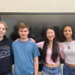 SeBoost officers, from left to right, are Andrew Fateev, Derek Weiss, Ina Song and Leilani Walker. Courtesy photo