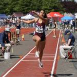 Mercer Island High Schools Aaliyah Khan won the 3A state triple jump and long jump. Photo courtesy of Scott Knoblich
