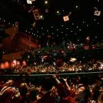 Mercer Island High School graduates toss their caps at the conclusion of the commencement ceremony on June 9 at McCaw Hall in Seattle. Andy Nystrom/ staff photo