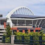 Lumen Field has all Lumen iconography covered up. Ben Ray / The Reporter
