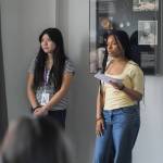 Mercer Island High School student Evie Pyeun, left, with Franklin High Schools Tamira Mitchell at the King County Youth Leadership Summit. Photo courtesy of Mercer Island Youth and Family Services
