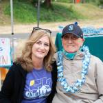 Ovarian Cancer Research Alliances President and CEO Audra Moran with Mercer Islands Dr. Saul Rivkin. Courtesy of Vivian Hsu Photography