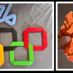Two of Sameer Aroras origami art pieces. Courtesy photos
