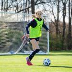 Blakeley Bourke trains with the U.S. Womens Deaf National Team in Fayetteville, Georgia, last November. Courtesy photo