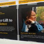 A sign featuring Kyra Gupta at the Walk for Hope. Andy Nystrom/ staff photo
