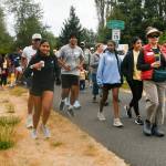 People start walking the trail at the Walk for Hope event. Andy Nystrom/ staff photo