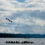 The U.S. Navy Blue Angels put on a breathtaking show on Aug. 2 during Seafair weekend. These photos were taken from the Mercer Island shoreline, where heaps of people watched the high-flyers. Photos courtesy of Greg Asimakoupoulos