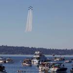 Here are some stunning U.S. Navy Blue Angels photos taken from Mercer Island during Seafair weekend. Photos courtesy of Jeremy Jasman